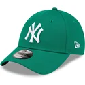 gron-justerbar-bojd-keps-for-kvinnor-9forty-league-essential-new-york-yankees-mlb-fran-new-era