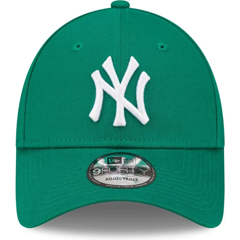 gron-justerbar-kurvad-keps-for-dam-9forty-league-essential-fran-new-york-yankees-mlb-av-new-era