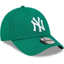 gron-justerbar-bojd-keps-for-kvinnor-9forty-league-essential-new-york-yankees-mlb-fran-new-era