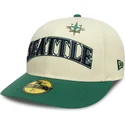 bojd-beige-och-gron-justerad-keps-59fifty-all-star-game-pin-seattle-mariners-mlb-fran-new-era