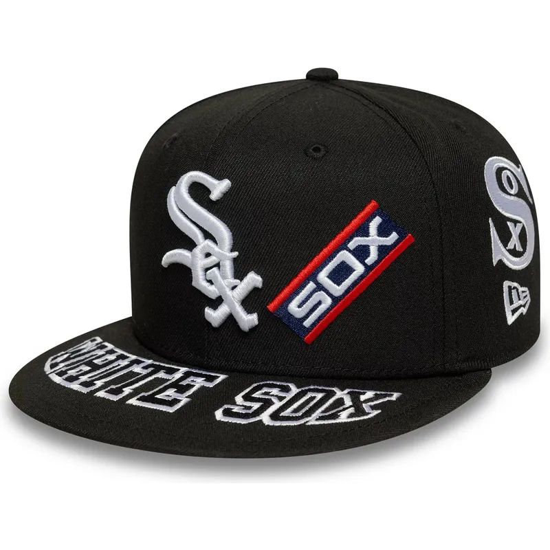 svart-platt-keps-justerad-59fifty-all-over-av-chicago-white-sox-mlb-fran-new-era