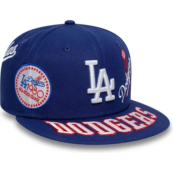 Los Angeles Dodgers MLB 59FIFTY All Over blå justerbar flat keps från New Era