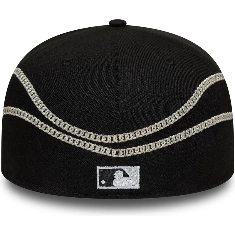 svart-platt-keps-justerad-59fifty-chain-wrap-fran-chicago-white-sox-mlb-av-new-era