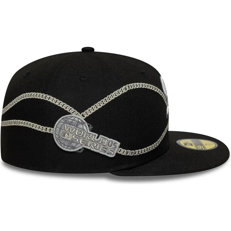 svart-platt-keps-justerad-59fifty-chain-wrap-fran-chicago-white-sox-mlb-av-new-era