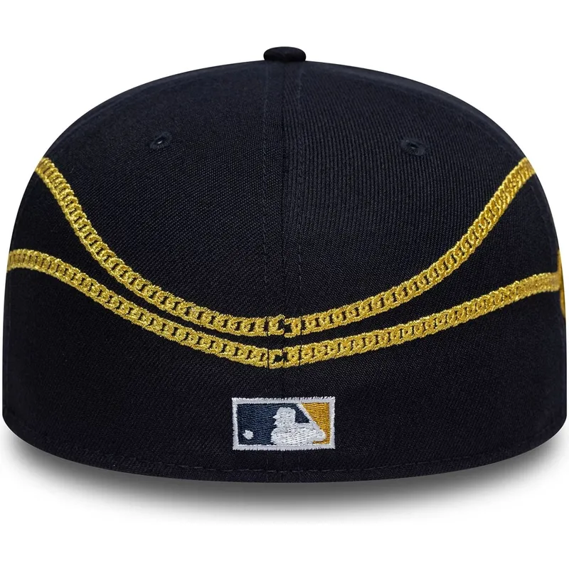 marinbla-platt-keps-justerad-59fifty-chain-wrap-fran-new-york-yankees-mlb-av-new-era