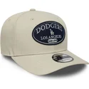 beige-bojd-skarmkeps-snapback-9seventy-stretch-snap-patch-los-angeles-dodgers-mlb-fran-new-era