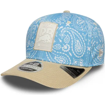 Blå och beige böjd snapback-keps 9SEVENTY Stretch Snap Lifestyle av Racing Bulls F1 Team Formula 1 från New Era