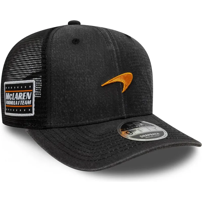 svart-trucker-keps-snapback-9fifty-washed-fran-mclaren-racing-formula-1-av-new-era
