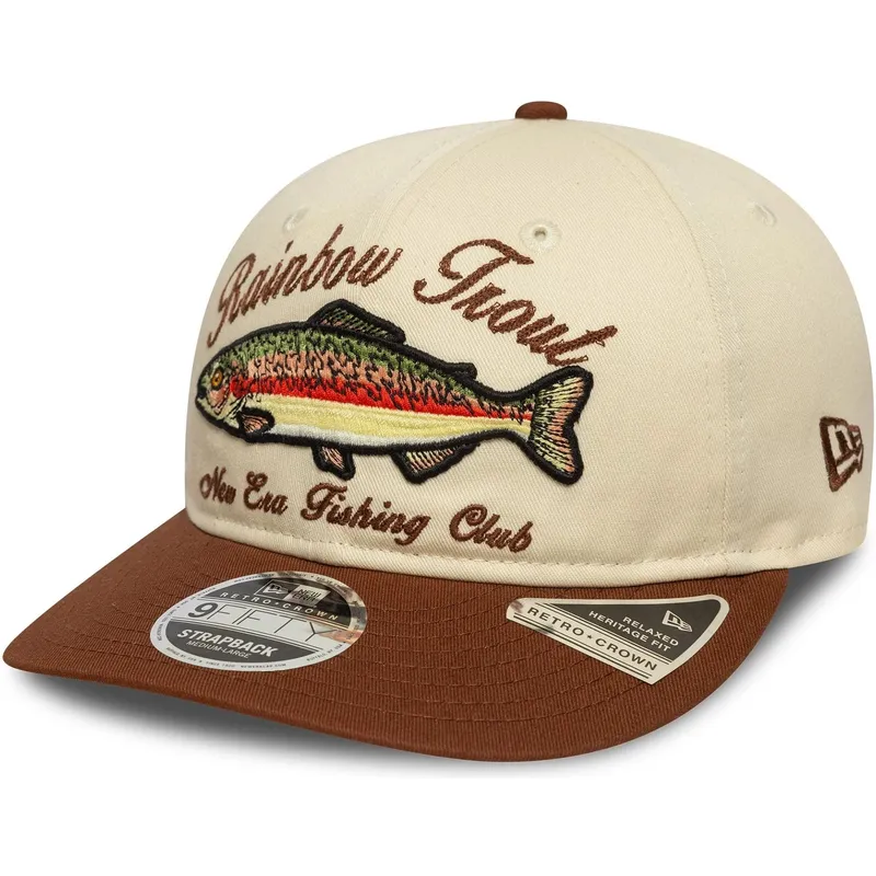 brun-bojd-justerbar-keps-9fifty-retro-crown-outdoor-fishing-club-fran-new-era