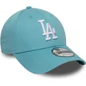 ljusbla-bojd-justerbar-keps-9forty-league-essential-fran-los-angeles-dodgers-mlb-av-new-era