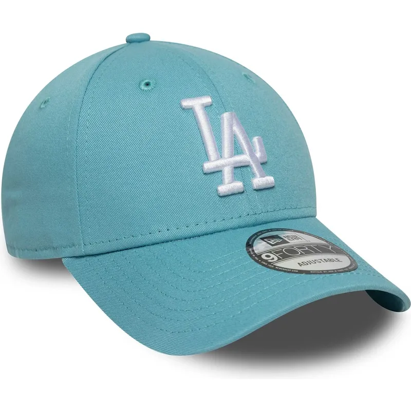 ljusbla-bojd-justerbar-keps-9forty-league-essential-fran-los-angeles-dodgers-mlb-av-new-era