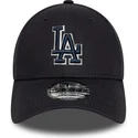 marinbla-justerbar-kurvad-keps-med-bla-logotyp-9forty-team-outline-fran-los-angeles-dodgers-mlb-av-new-era