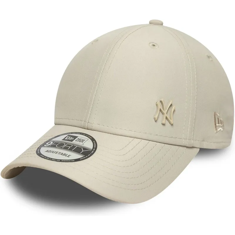 bojd-beige-justerbar-keps-med-beige-logotyp-9forty-tonal-flawless-fran-new-york-yankees-mlb-av-new-era
