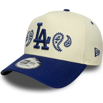Beige och blå Los Angeles Dodgers MLB A Frame Paisley snapback keps från New Era
