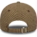 justerbar-brun-bojd-keps-9twenty-houndstooth-los-angeles-dodgers-mlb-fran-new-era