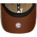 justerbar-brun-bojd-keps-9twenty-houndstooth-los-angeles-dodgers-mlb-fran-new-era
