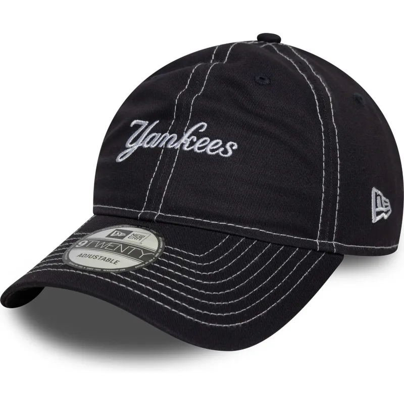 marinbla-bojd-keps-justerbar-9twenty-contrast-stitch-fran-new-york-yankees-mlb-av-new-era