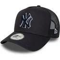 new-era-new-york-yankees-mlb-a-frame-outline-marinbla-truckerkeps-med-marinbla-logotyp