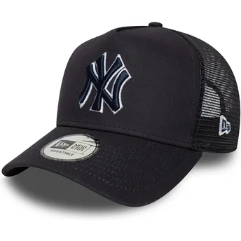 New Era New York Yankees MLB A Frame Outline marinblå truckerkeps med marinblå logotyp