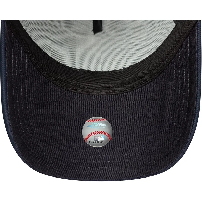 keps-trucker-marinbla-a-frame-script-new-york-yankees-mlb-fran-new-era