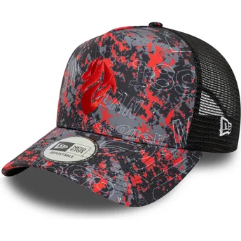 Gorra trucker multicolor A Frame All Over Print av AC Milan Serie A från New Era