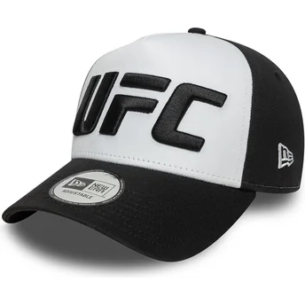 New Era UFC Ultimate Fighting Championship A Frame Core vit och svart böjd keps