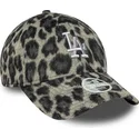 new-era-los-angeles-dodgers-mlb-9forty-cosy-animal-justerbar-svart-bojd-keps-for-dam