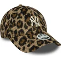 new-york-yankees-mlb-new-era-9forty-cosy-animal-justerbar-leopardbojd-keps-for-kvinnor