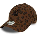 bojd-justerbar-leopardkeps-for-dam-9forty-leopard-cord-new-york-yankees-mlb-fran-new-era