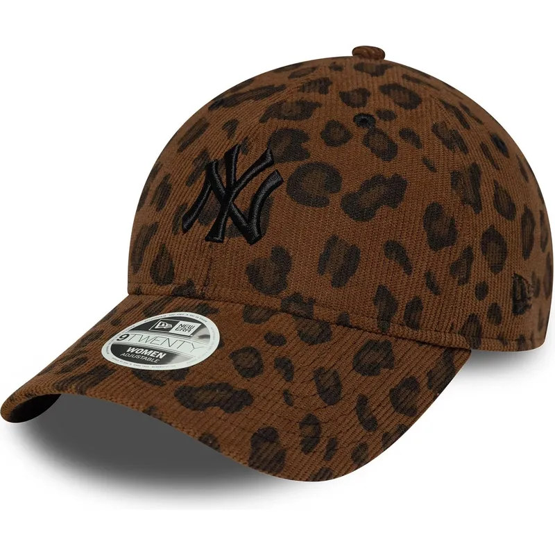 bojd-justerbar-leopardkeps-for-dam-9forty-leopard-cord-new-york-yankees-mlb-fran-new-era