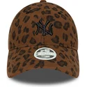 bojd-justerbar-leopardkeps-for-dam-9forty-leopard-cord-new-york-yankees-mlb-fran-new-era