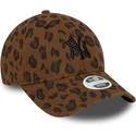 bojd-justerbar-leopardkeps-for-dam-9forty-leopard-cord-new-york-yankees-mlb-fran-new-era