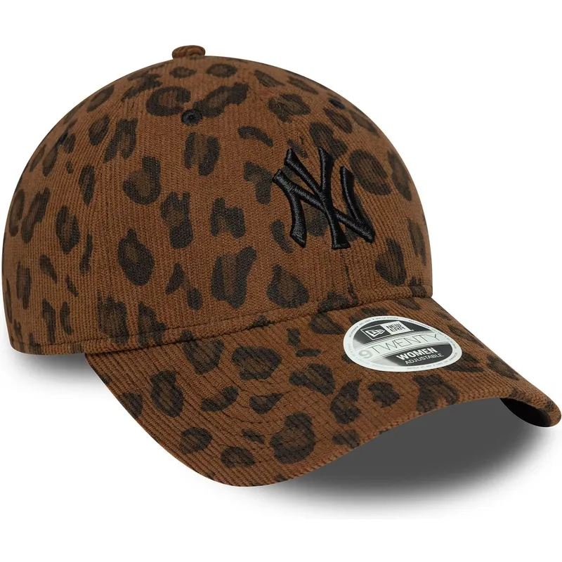 bojd-justerbar-leopardkeps-for-dam-9forty-leopard-cord-new-york-yankees-mlb-fran-new-era