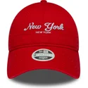 new-era-9twenty-new-york-city-orange-justerbar-kurvad-keps-for-dam