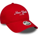 new-era-9twenty-new-york-city-orange-justerbar-kurvad-keps-for-dam