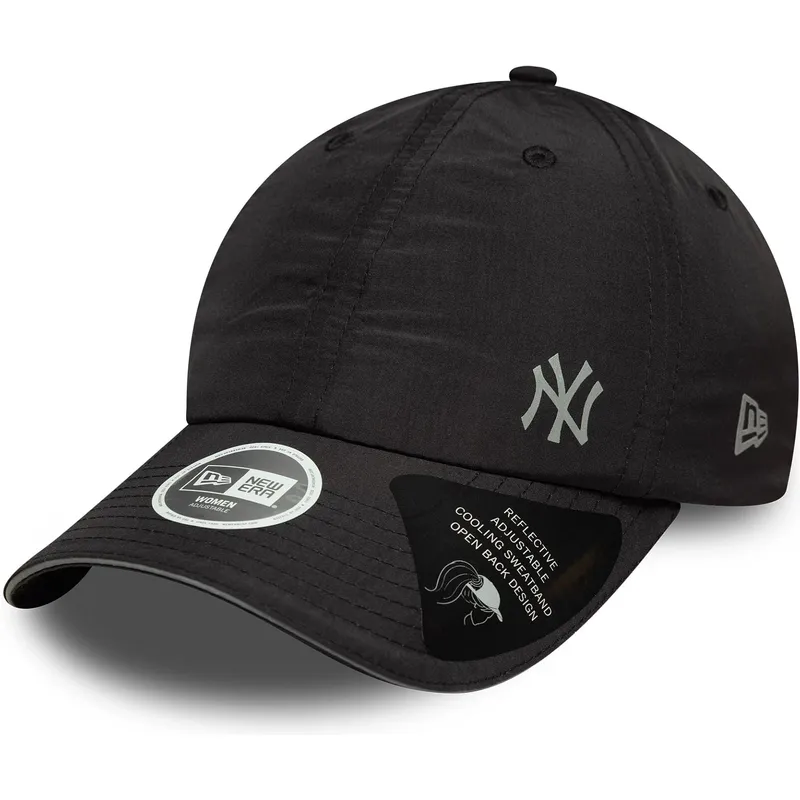 svart-bojd-justerbar-keps-for-dam-open-back-flawless-fran-new-york-yankees-mlb-av-new-era