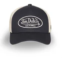 justerbar-svart-och-beige-truckerkeps-lof-b31-fran-von-dutch