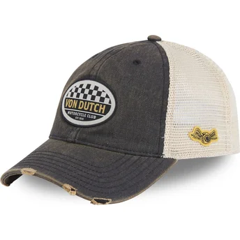 Von Dutch MAC08 grå och vit truckerkeps