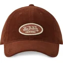 justerbar-brun-bojd-keps-log06-fran-von-dutch