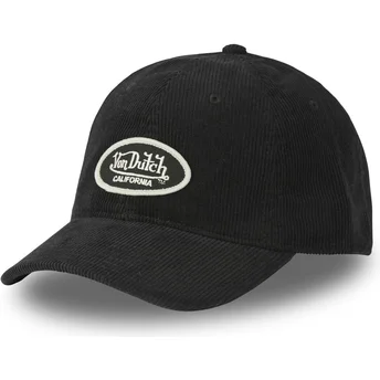 Justerbar svart böjd keps LOG09 från Von Dutch