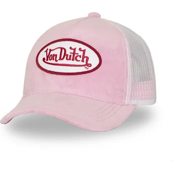 Rosa och vit truckerkeps KYLIE P från Von Dutch