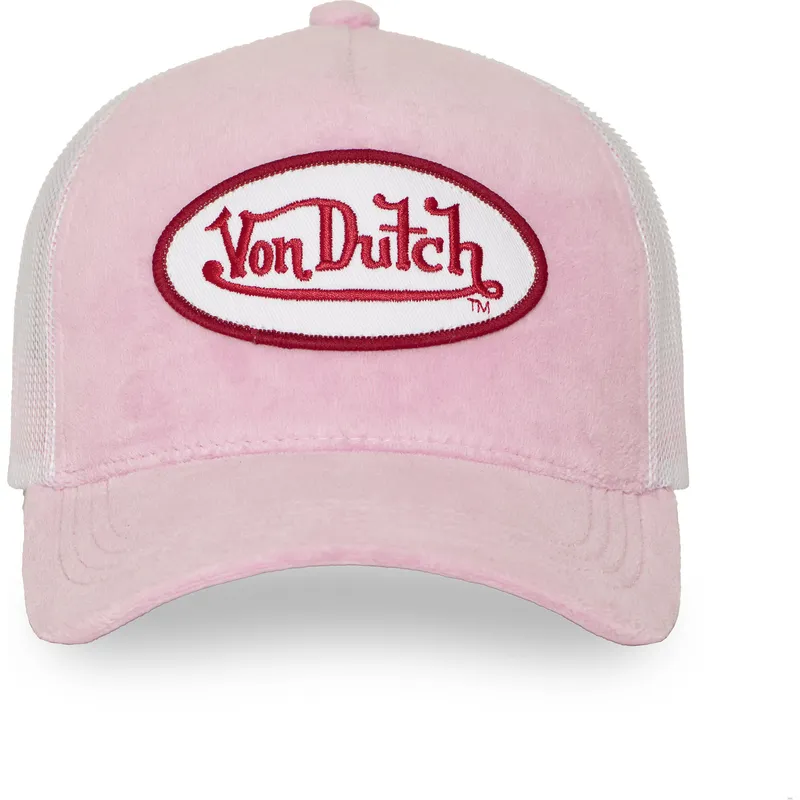 truckerkeps-rosa-och-vit-kylie-p-fran-von-dutch