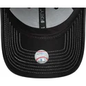 svart-justerbar-kurvad-keps-for-dam-9forty-topstitch-pu-fran-new-york-yankees-mlb-av-new-era