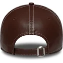 new-era-new-york-yankees-mlb-9forty-topstitch-pu-brun-justerbar-bojd-keps-for-dam