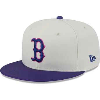 Beige och violett justerbar 59FIFTY CLR DVLP Boston Red Sox MLB keps från New Era