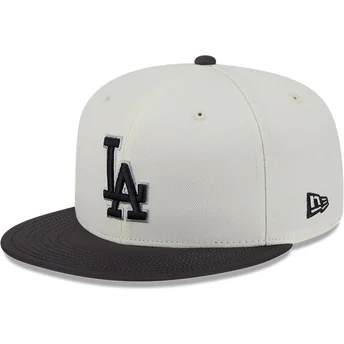 Beige och svart justerbar 59FIFTY CLR DVLP Los Angeles Dodgers MLB keps från New Era