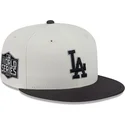 beige-och-svart-platt-keps-justerad-59fifty-clr-dvlp-los-angeles-dodgers-mlb-fran-new-era