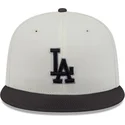 beige-och-svart-platt-keps-justerad-59fifty-clr-dvlp-los-angeles-dodgers-mlb-fran-new-era