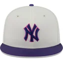 beige-och-lila-platt-keps-justerad-59fifty-clr-dvlp-new-york-yankees-mlb-fran-new-era