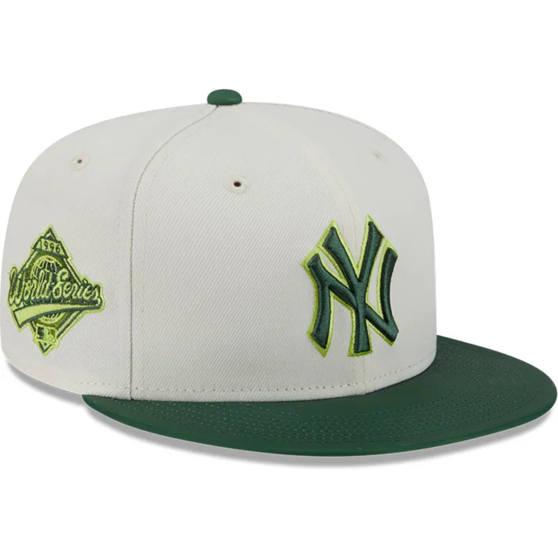beige-och-gron-platt-keps-justerbar-59fifty-clr-dvlp-fran-new-york-yankees-mlb-av-new-era